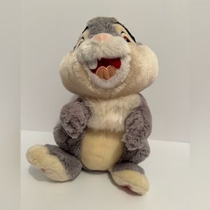 Disney Store Authentic Thumper Plush 12" Gray Bunny Rabbit Stuffed Rabbit